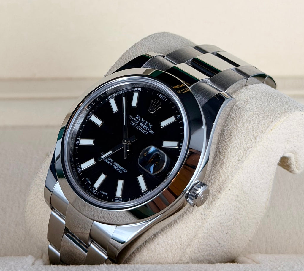 Rolex Datejust II Full Set 2015 Schwarzes Zifferblatt