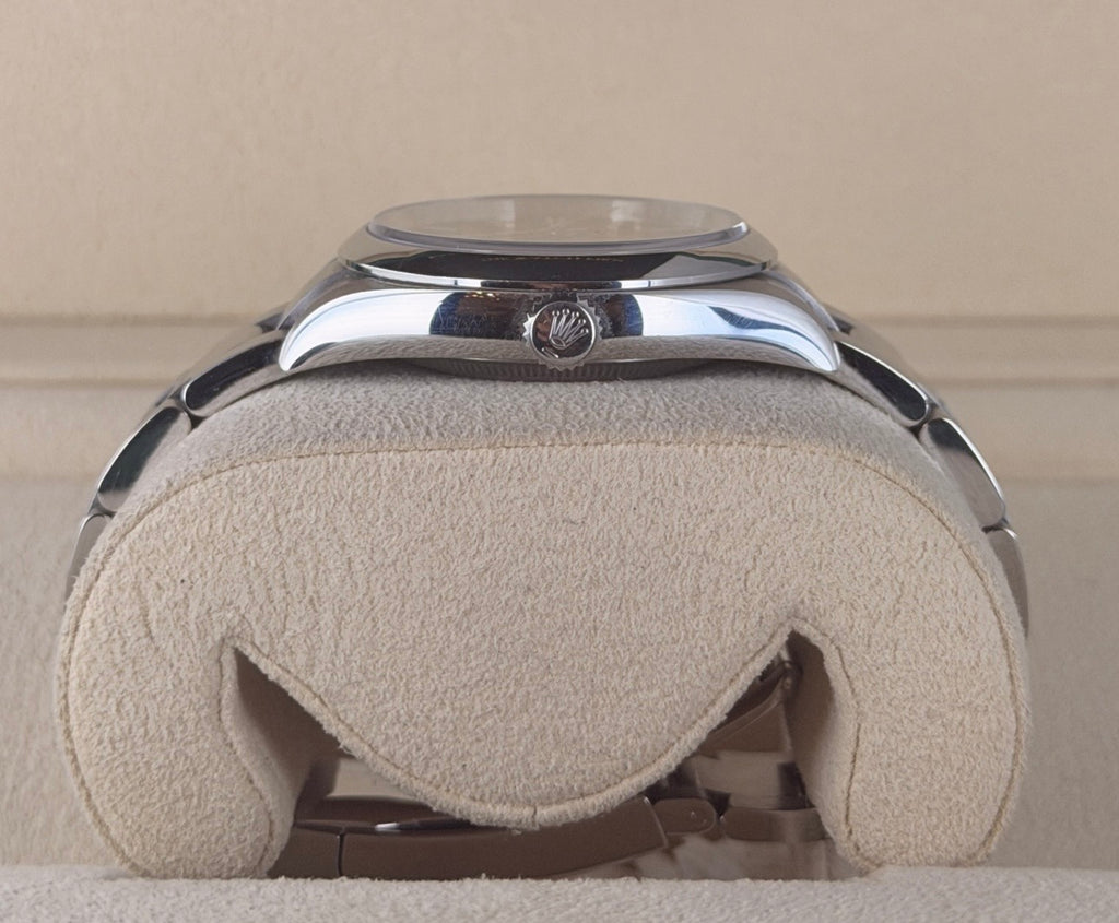 Rolex Oyster Perpetual 36 Gelb Discontinued Born Yellow Box and Papers