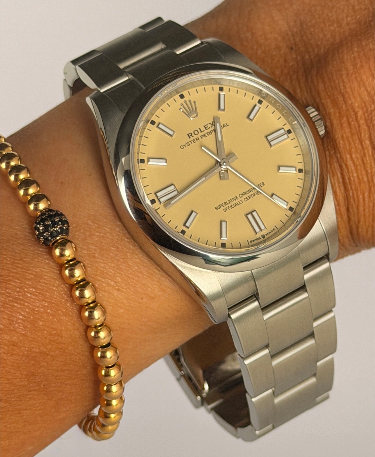 Rolex Oyster Perpetual 36 Beige Zifferblatt 2026 Neu