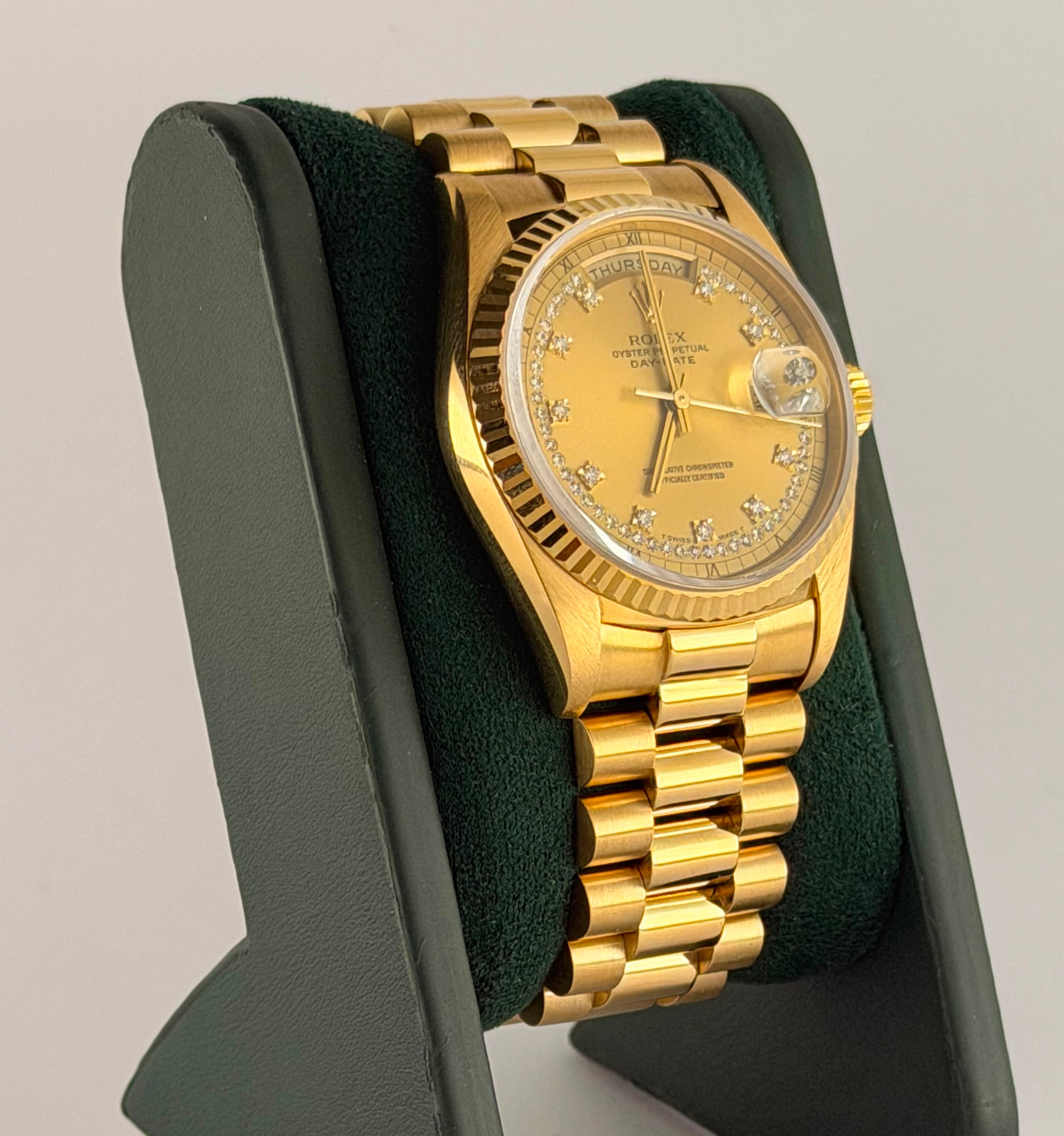 Rolex Day-Date 36 Original String Dial Box and Service Papers