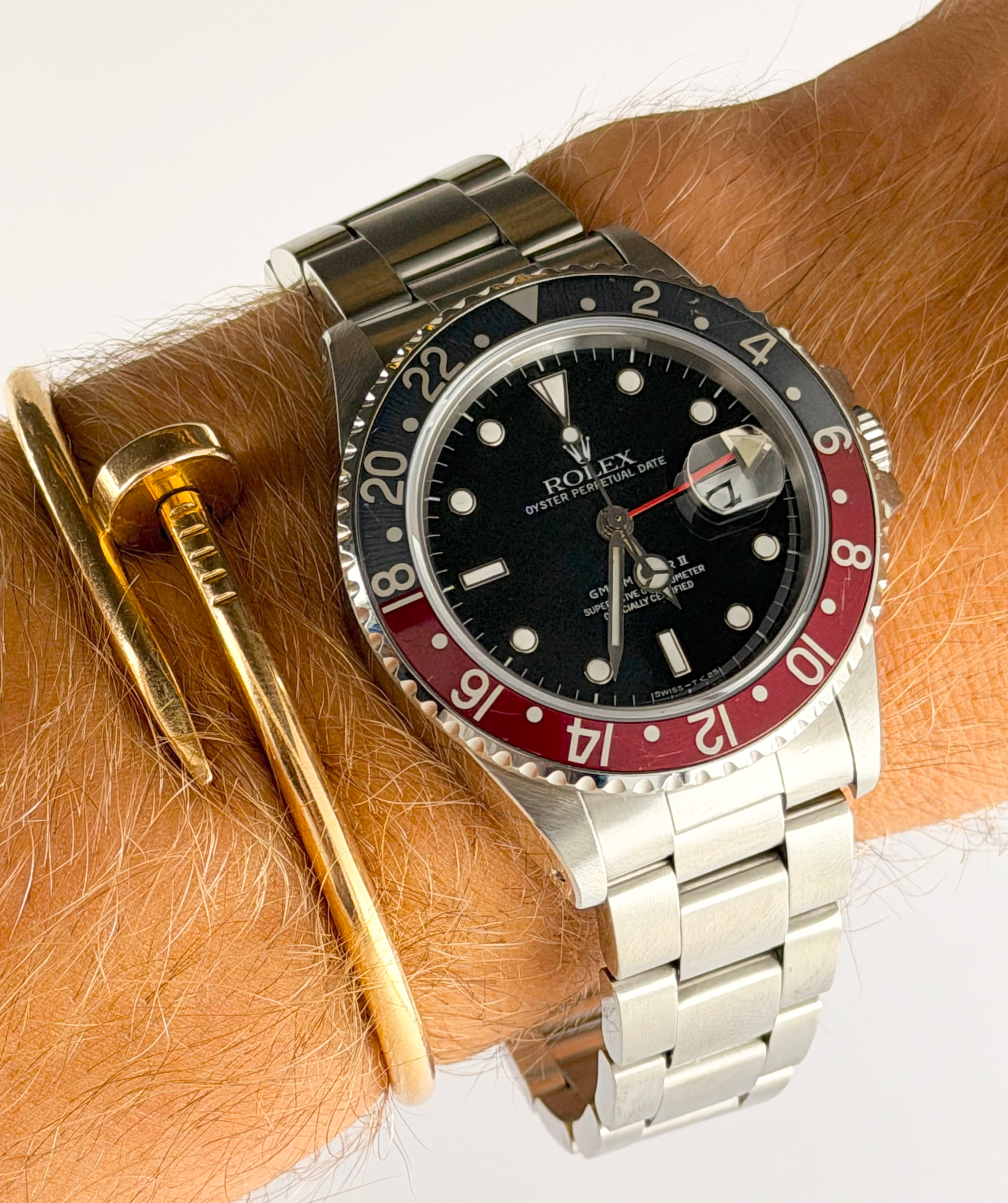 Rolex GMT-Master II Fat Lady Sehr schöne Patina Komplett original Wie neu