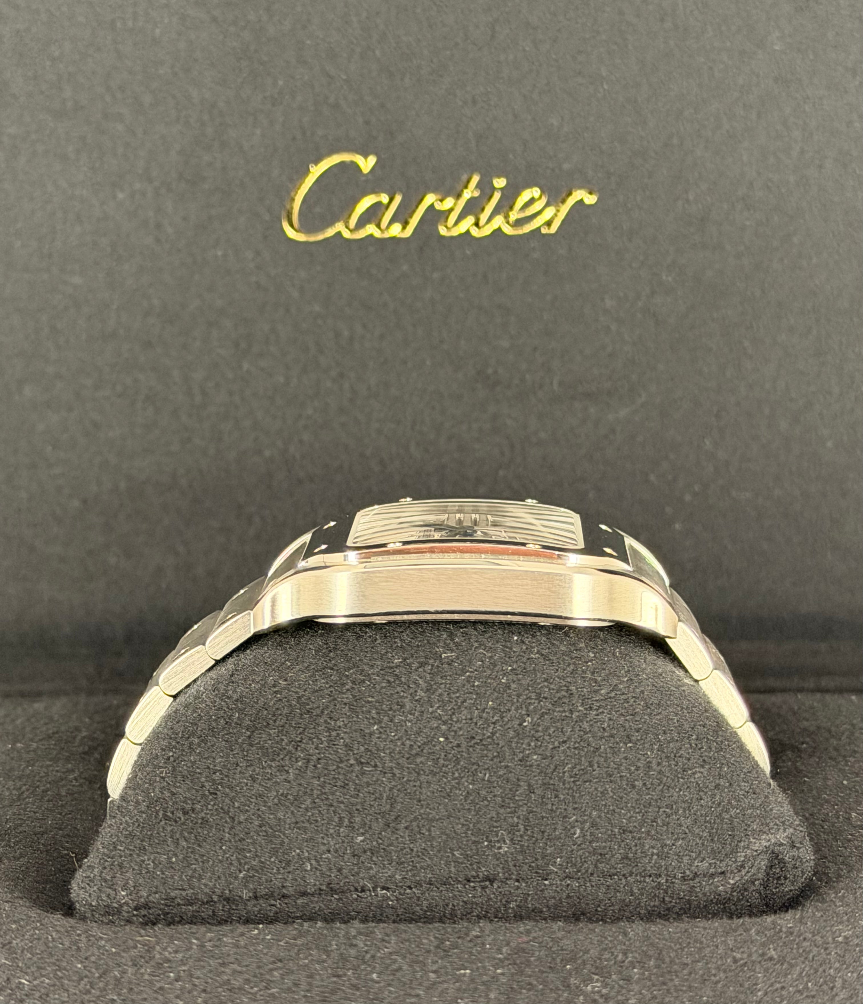 Cartier Santos de Cartier Skeleton, Skelettuhr, Extra-Komplettset, neuwertiger Zustand
