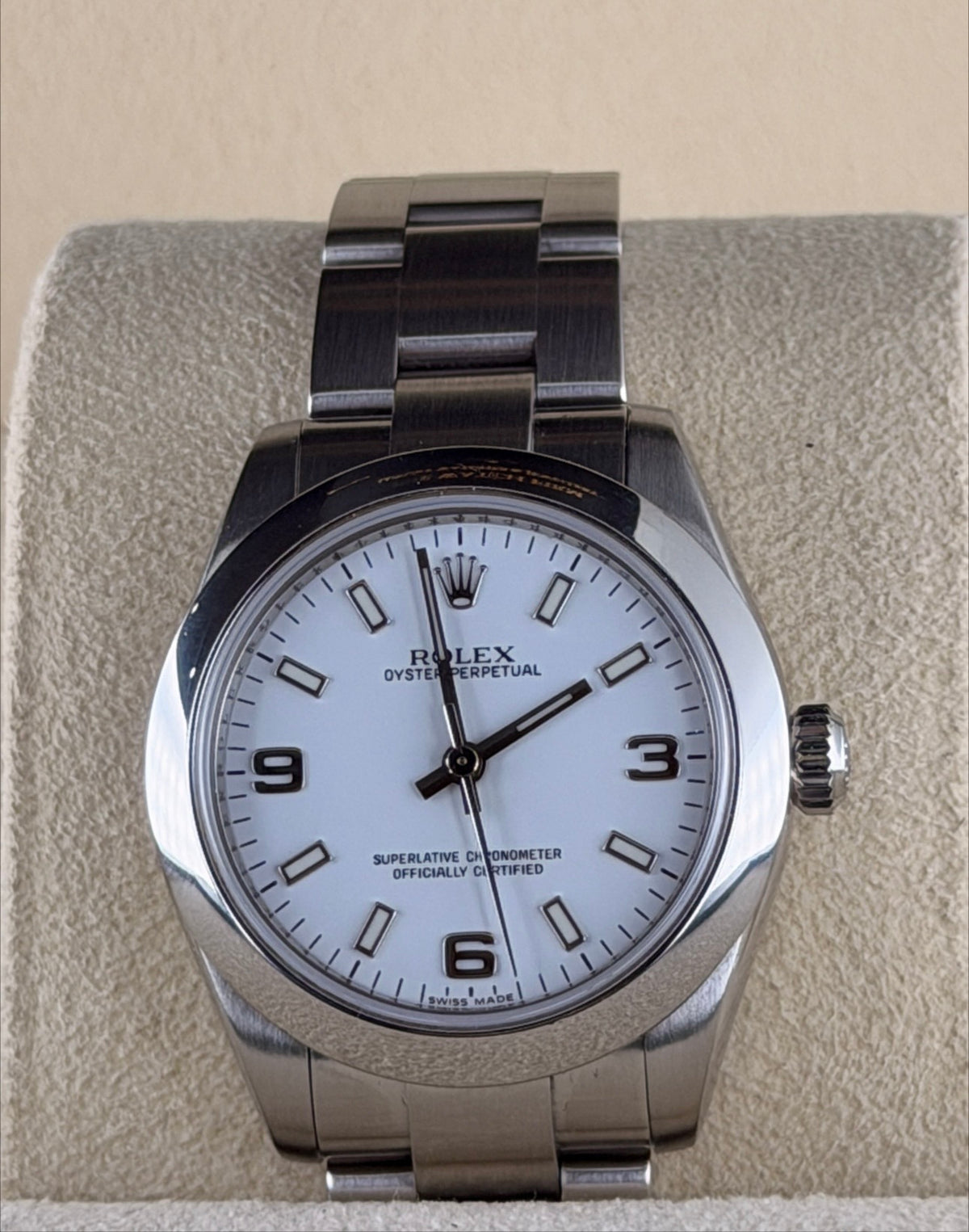 Rolex Oyster Perpetual, Box & Papers, nach frischem Service