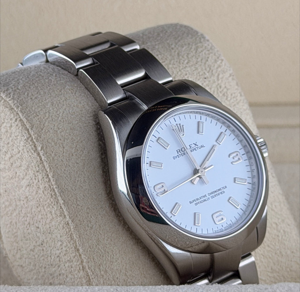 Rolex Oyster Perpetual, Box & Papers, nach frischem Service