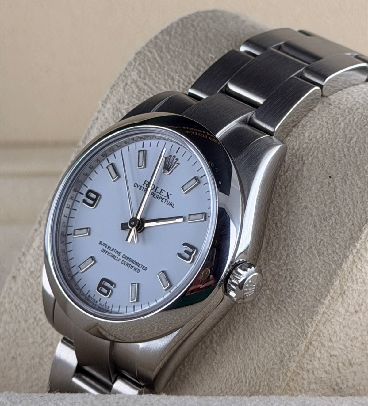 Rolex Oyster Perpetual, Box & Papers, nach frischem Service