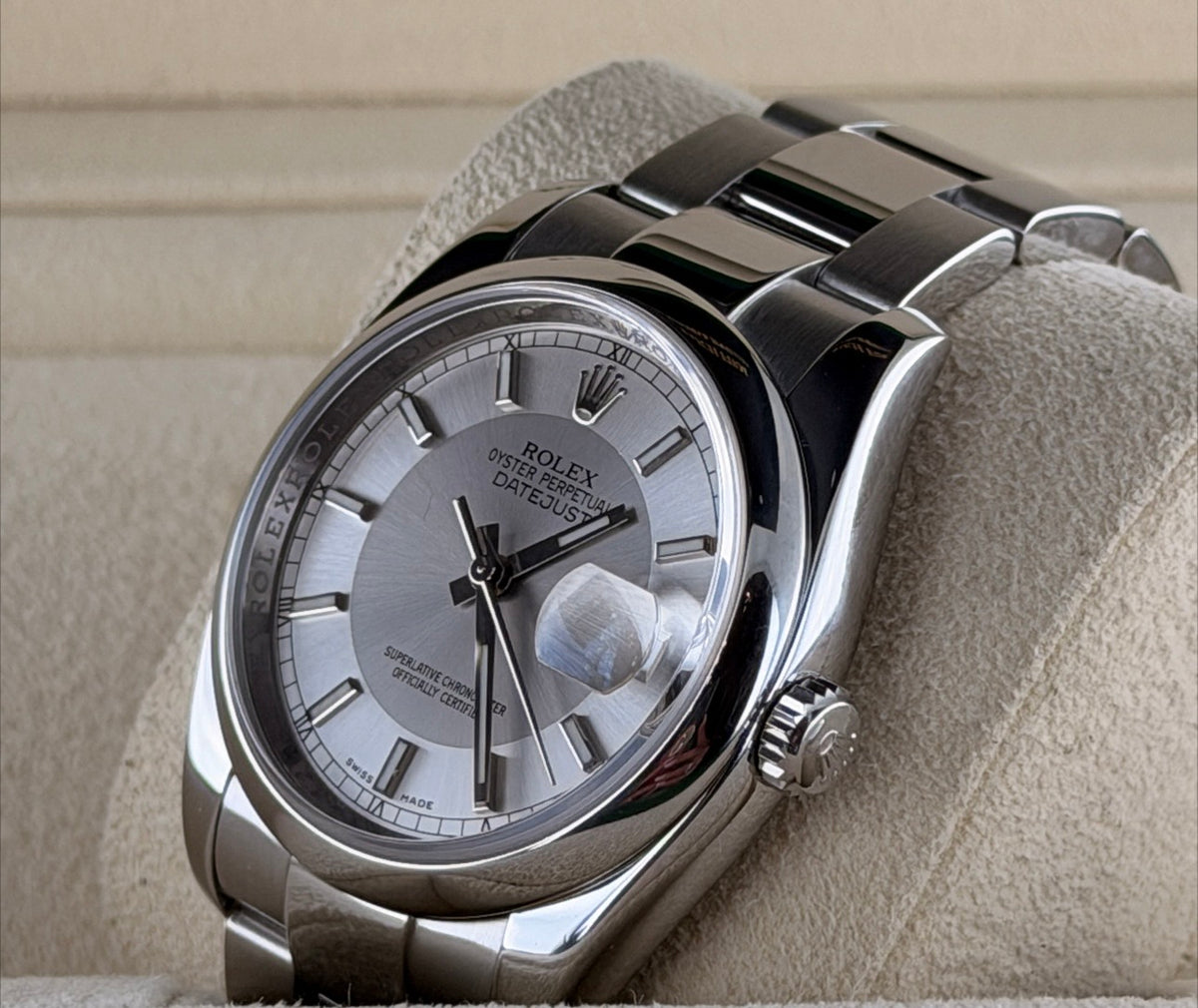 Rolex Datejust 36, nur Uhr, nach Service, wie neu