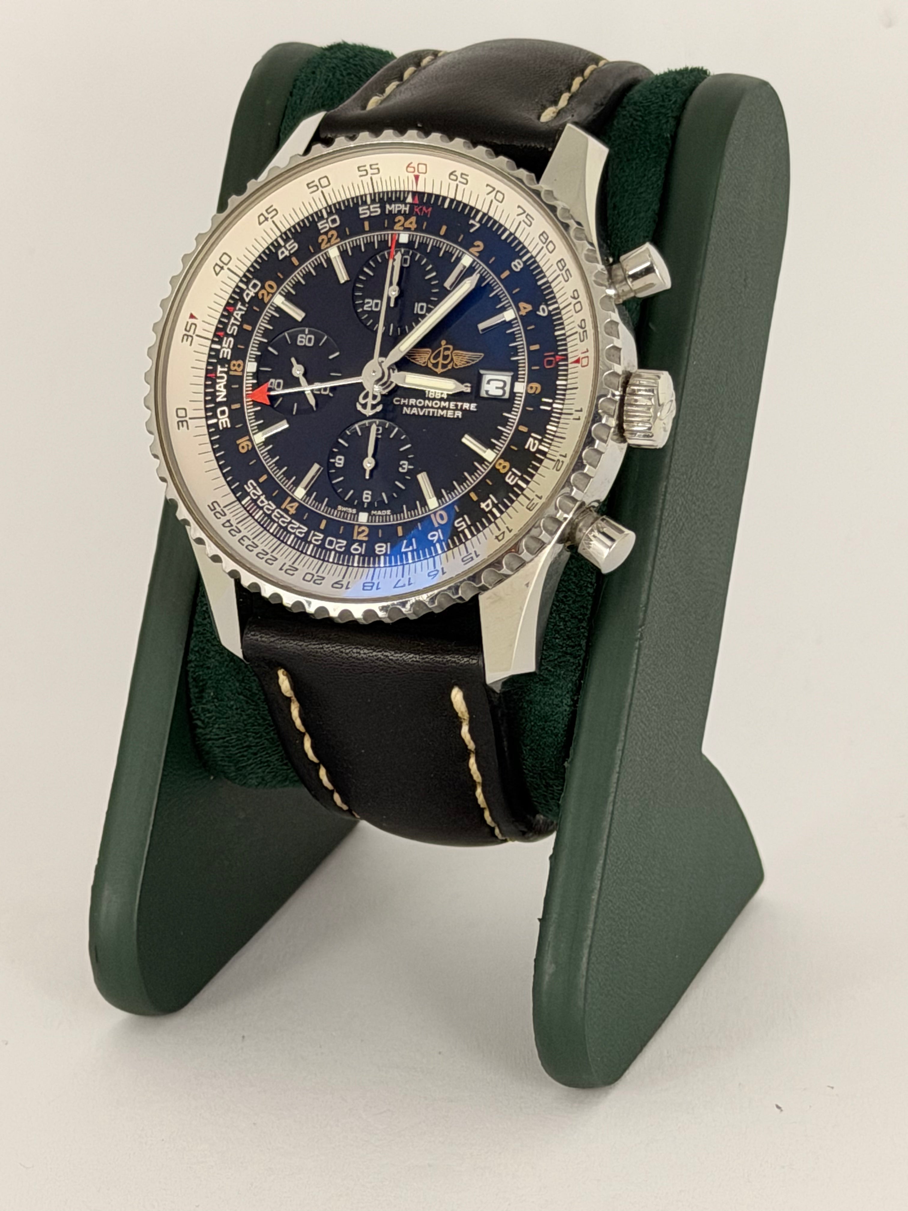 Breitling Navitimer World Full Set nach Service, wie neu
