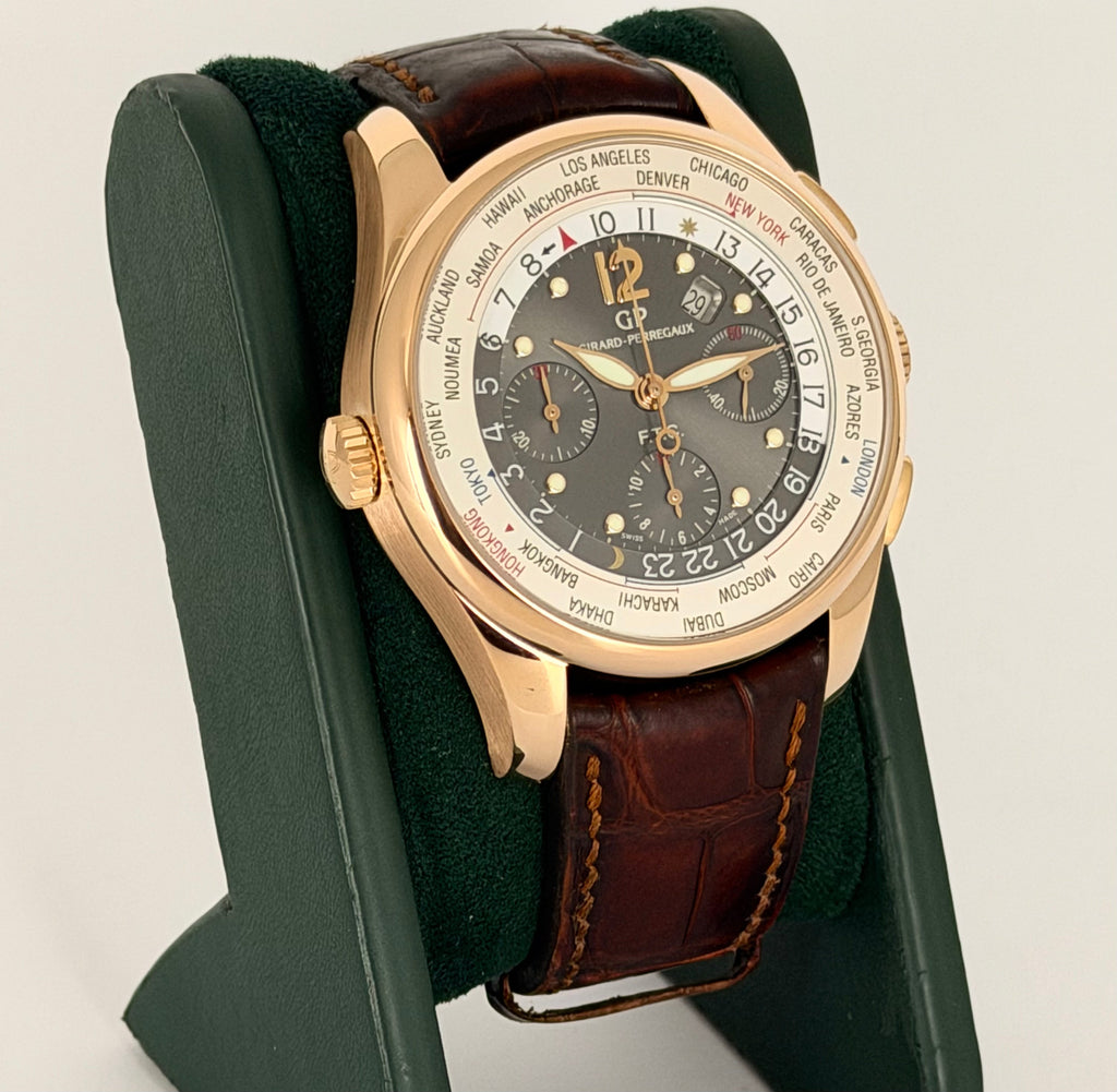 Girard-Perregaux WW.TC Chronograph, Box und Papiere, neuwertiger Zustand