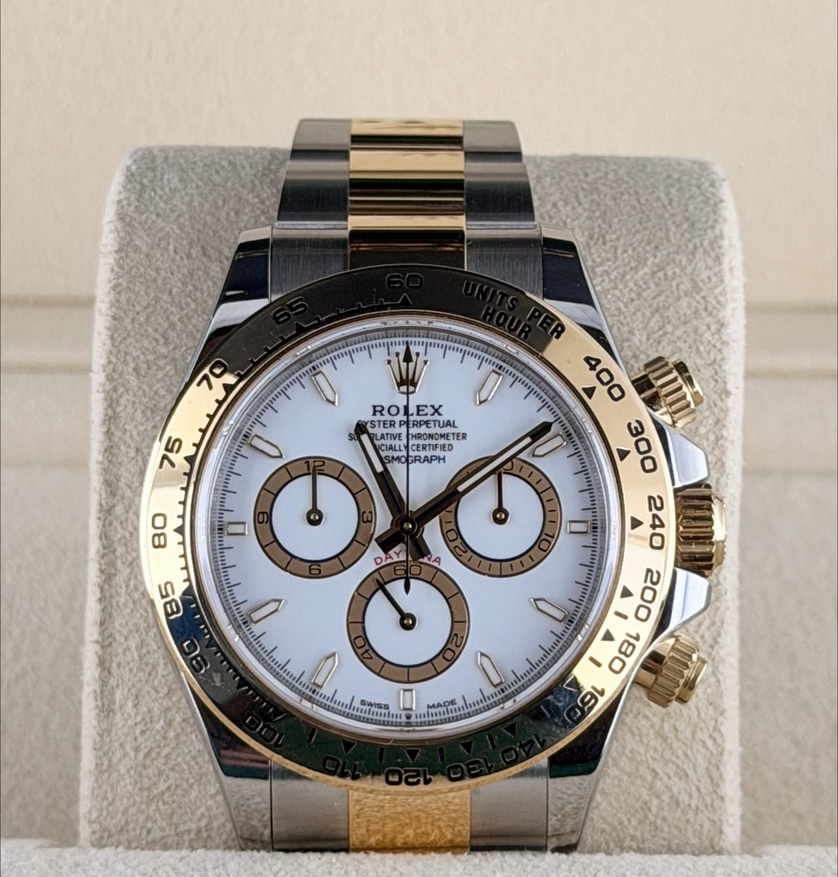Rolex Daytona Edelstahl & 18 Karat Gold 2025 Wie neu Full Set
