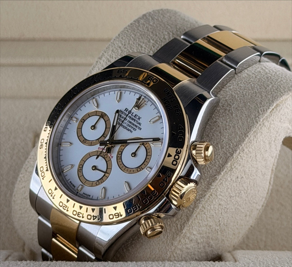 Rolex Daytona Edelstahl & 18 Karat Gold 2025 Wie neu Full Set