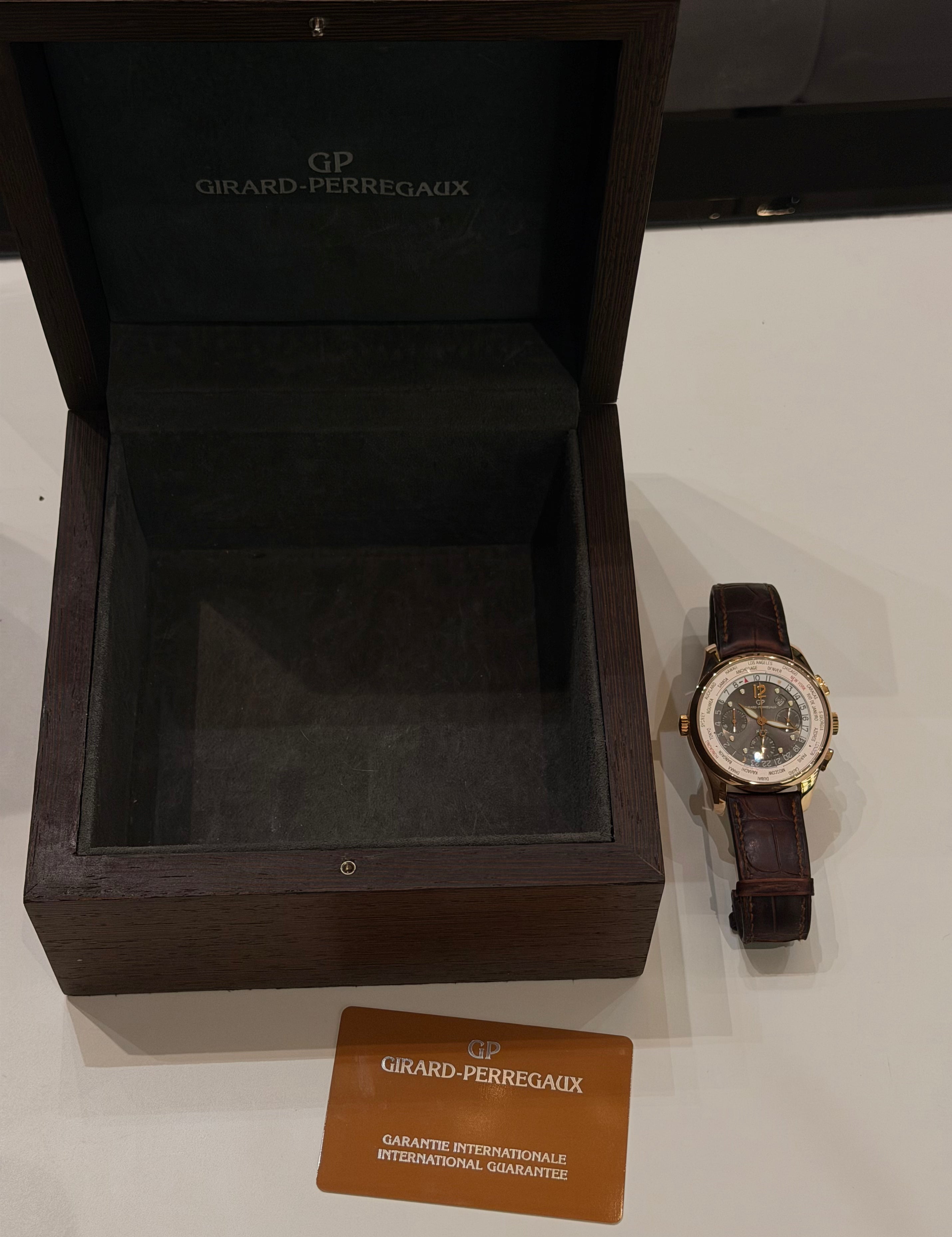 Girard-Perregaux WW.TC Chronograph, Box und Papiere, neuwertiger Zustand
