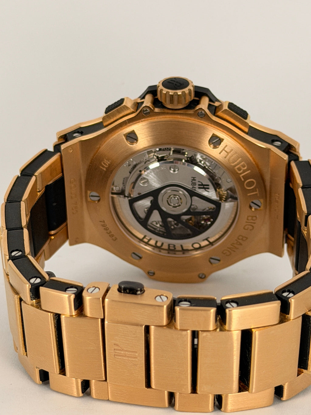 Hublot Big Bang 44 mm 301.PX.1180.PX Automatik 2013 Roségold, sehr guter Zustand