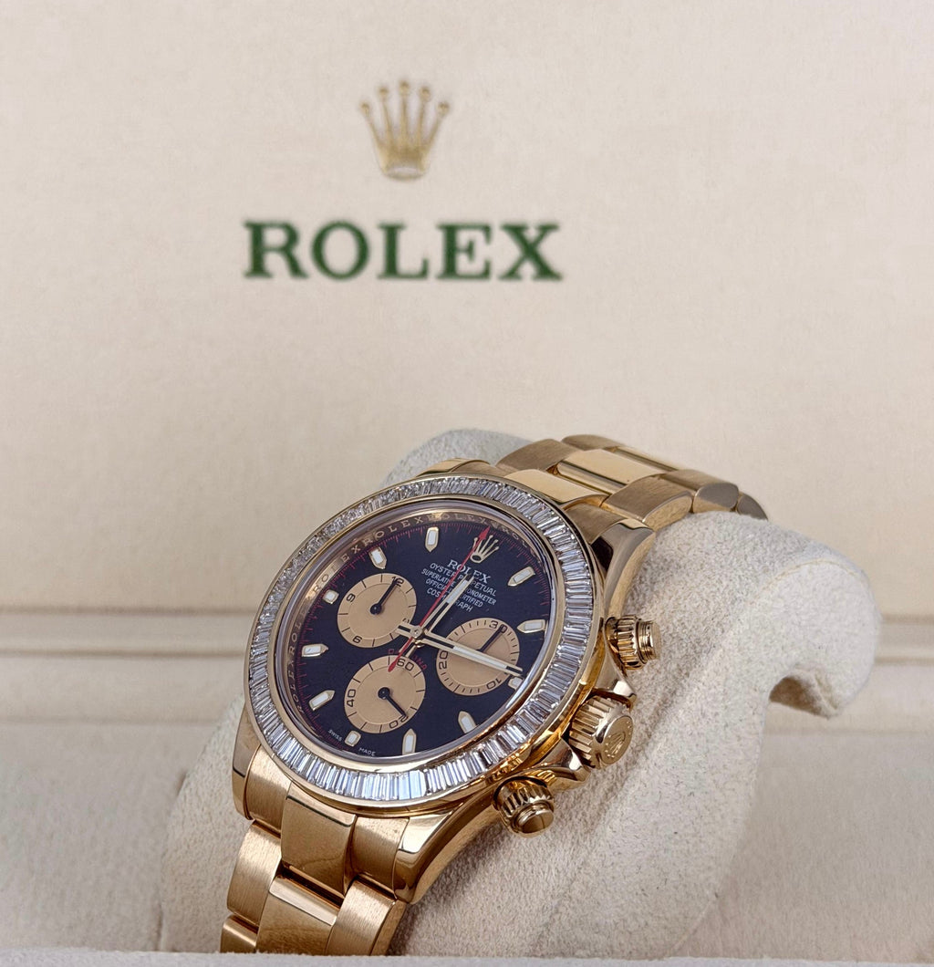 Rolex Daytona Paul Newman Baguette AM, kommt zusätzlich mit seiner originalen Lünette sowie Box & Papieren (B&P) 2008