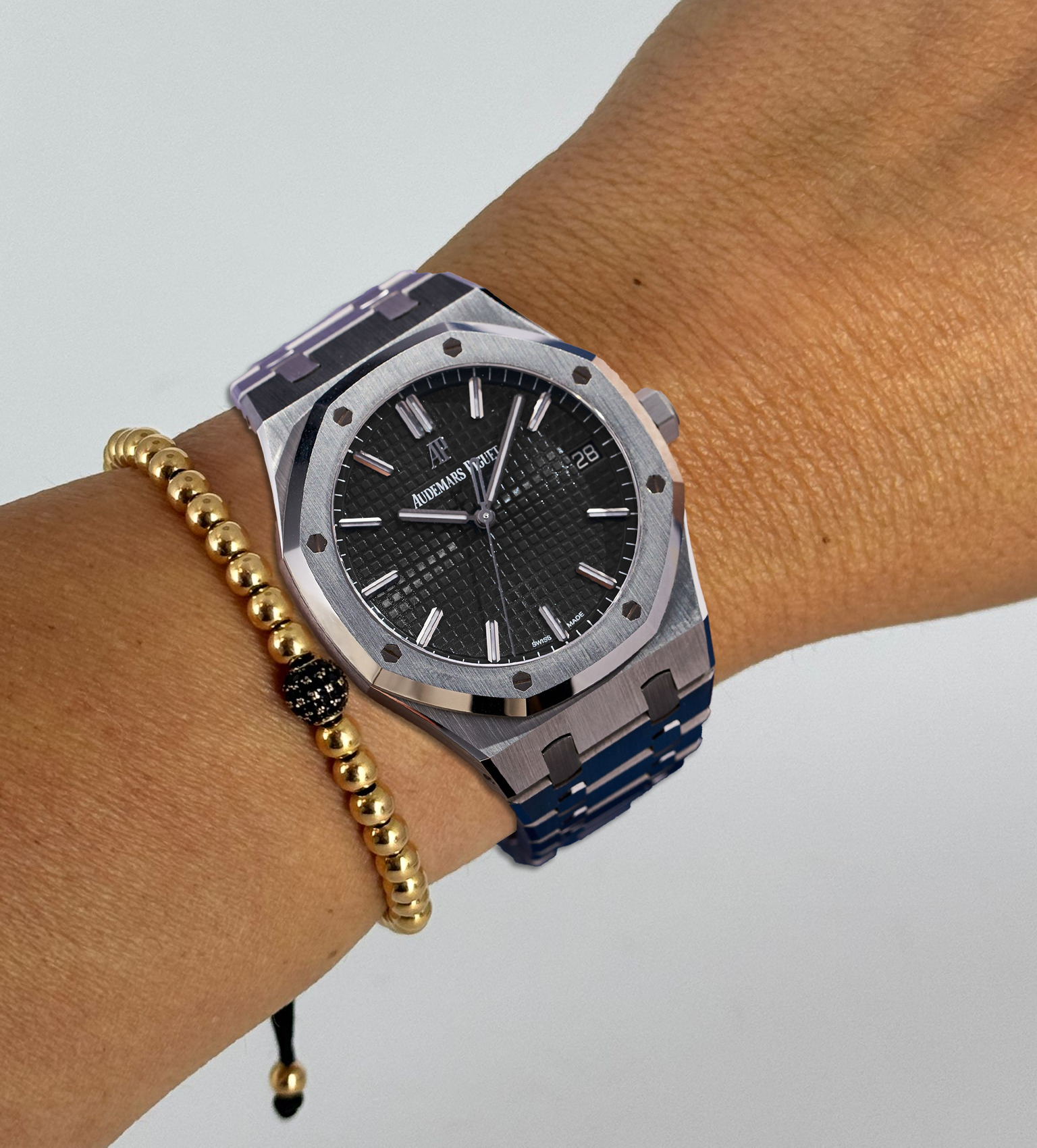 Royal Oak Datum Automatik Schwarzes Zifferblatt