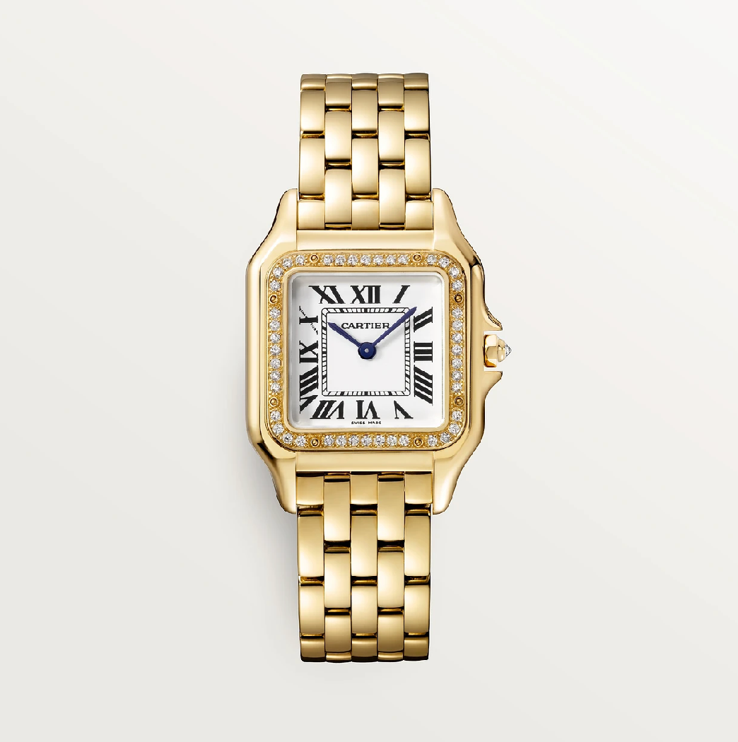 Cartier Panthère de Cartier SM mit doppelt gewickeltem Armband – ikonisches kleines Modell aus Gelbgold