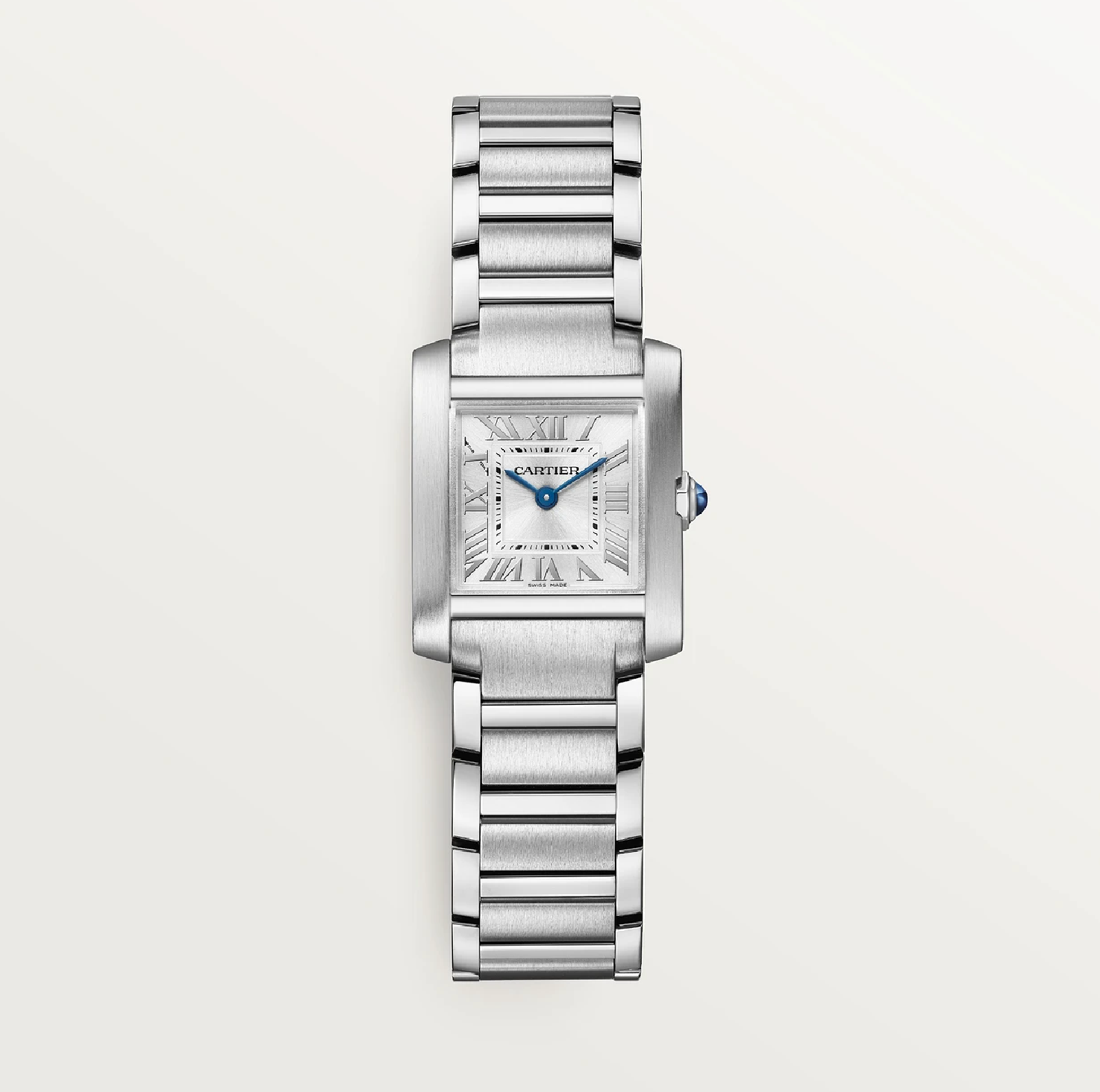 Cartier Tank Française Small – Edelstahl Quarz Uhr, 25,7 mm x 21,2 mm, WSTA0129