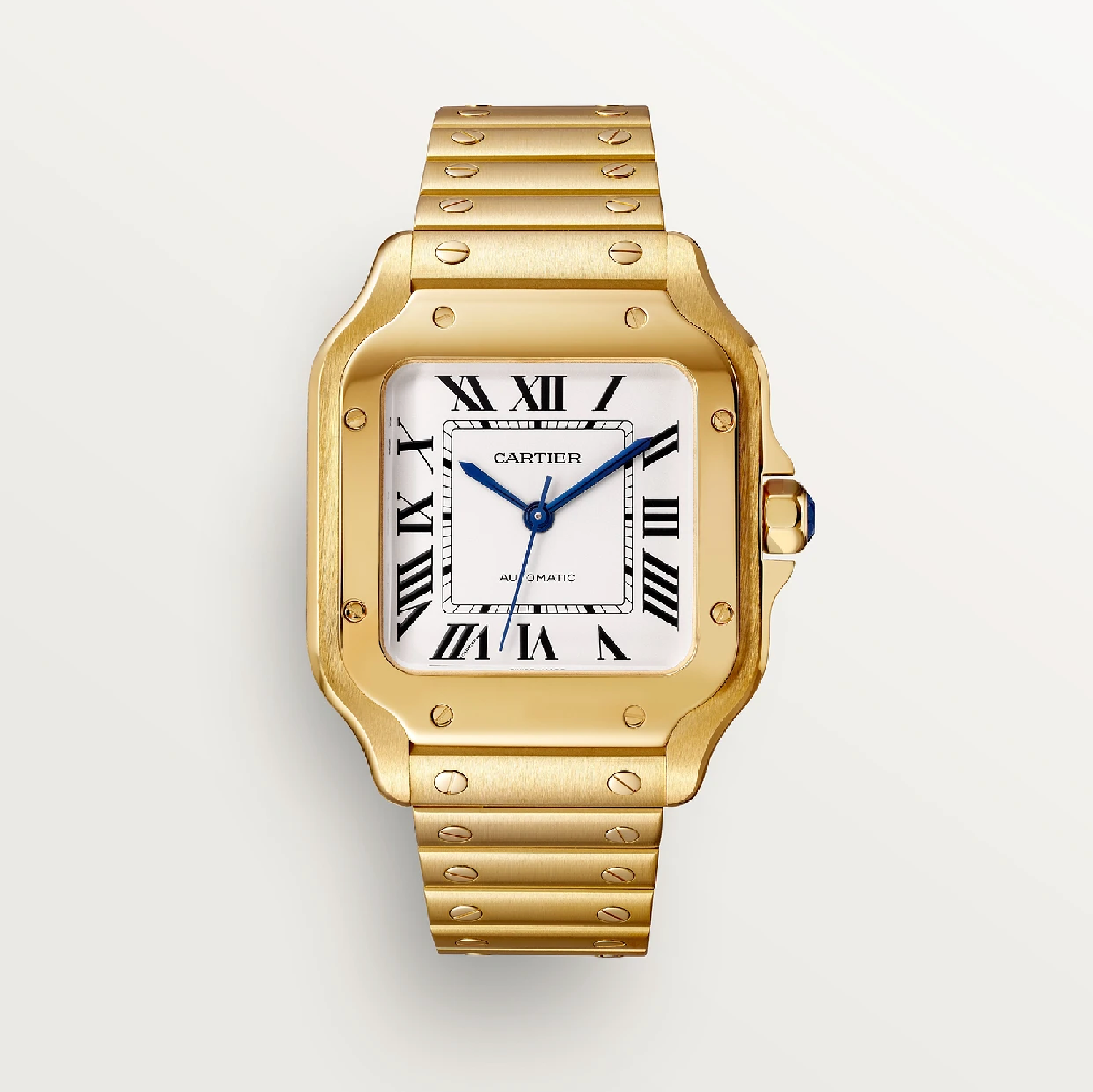 Santos de Cartier Mittleres Modell Gelbgold Automatik