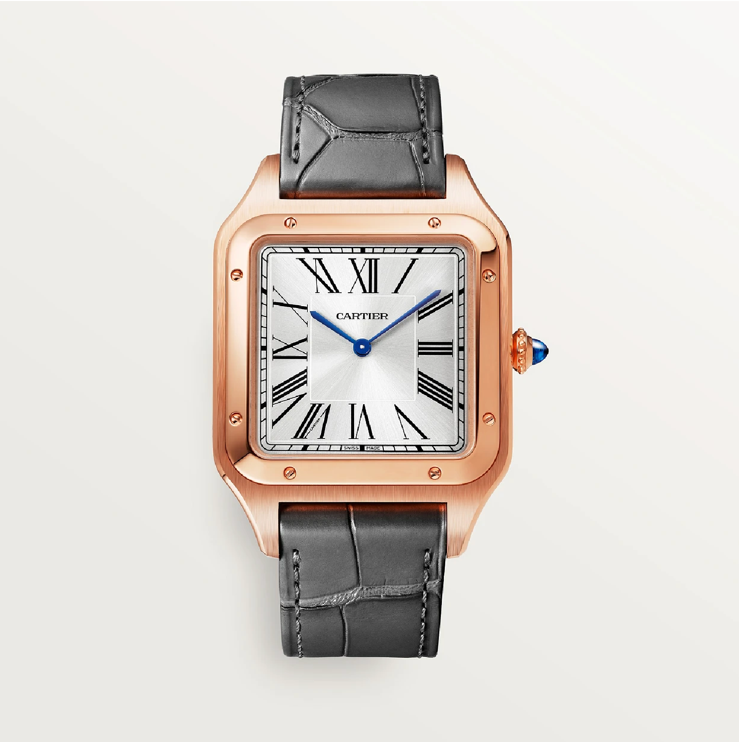 Santos-Dumont Extra-Großes Modell Roségold Handaufzug