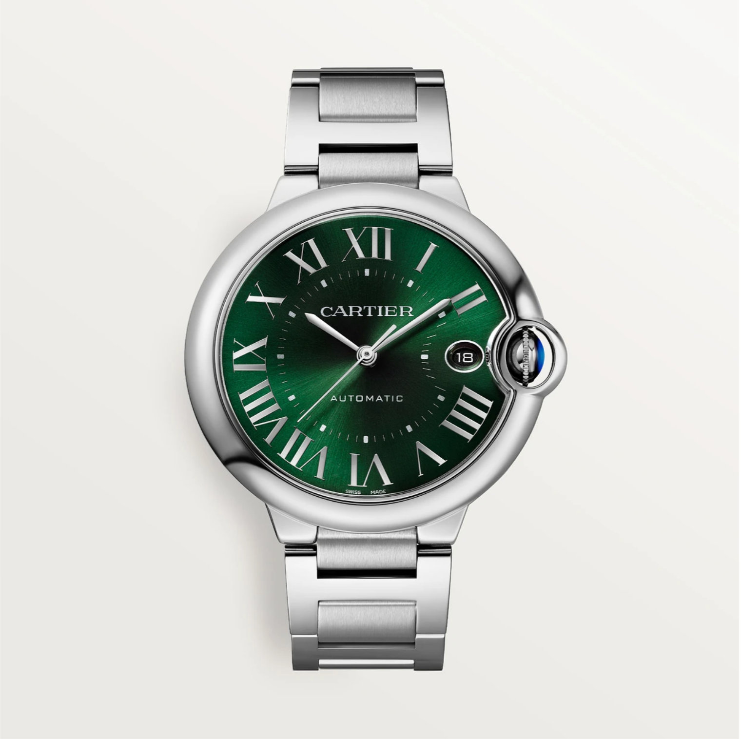 Ballon Bleu de Cartier 40 mm Automatikwerk, grünes Zifferblatt