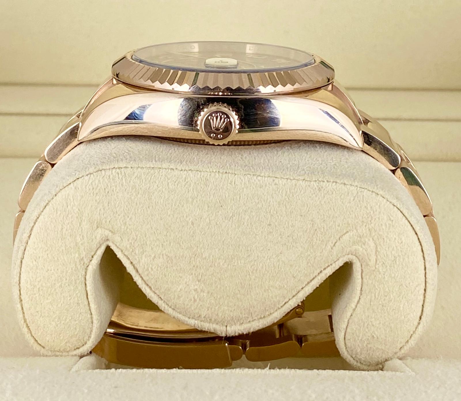 Rolex Sky-Dweller Roségold Schokoladen-Zifferblatt