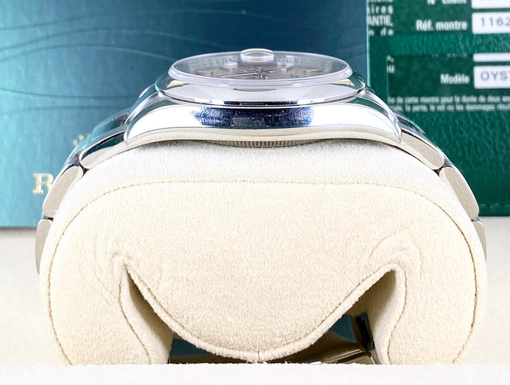 Rolex Datejust 36, rosa Zifferblatt, mit Box und Papieren
