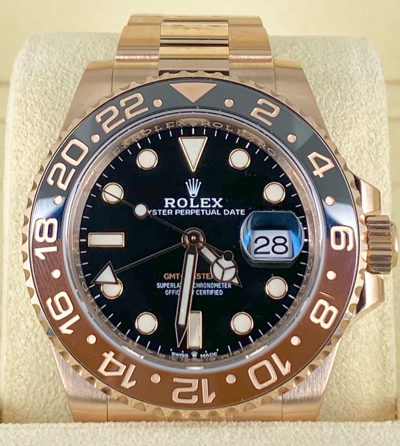 Rolex GMT-Master II, Root Beer, Komplettset