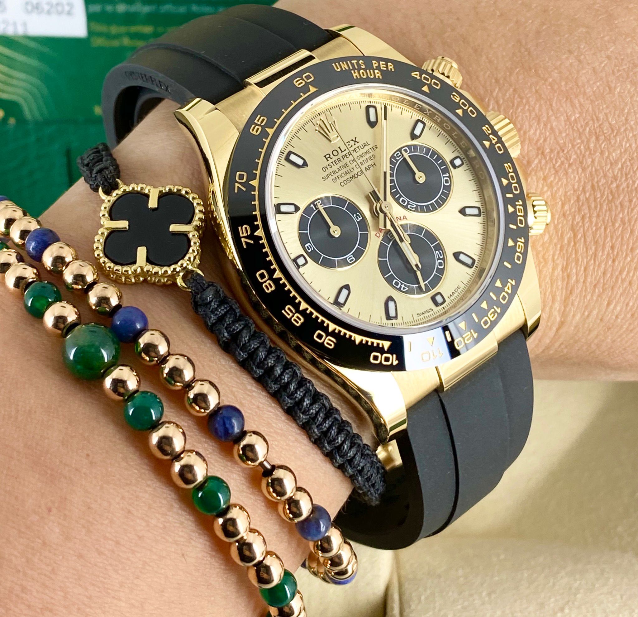 Rolex Daytona 40, 18k Gelbgold, Komplettset