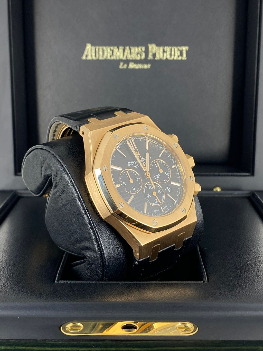 Audemars Piguet Royal Oak Chronograph Roségold, schwarzes Zifferblatt, 2016