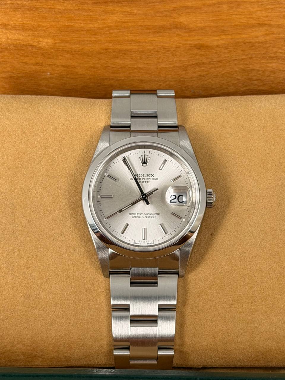 Rolex Oyster Perpetual Date Komplettset LC 100 2005 nach vollständigem Service 11-2025
