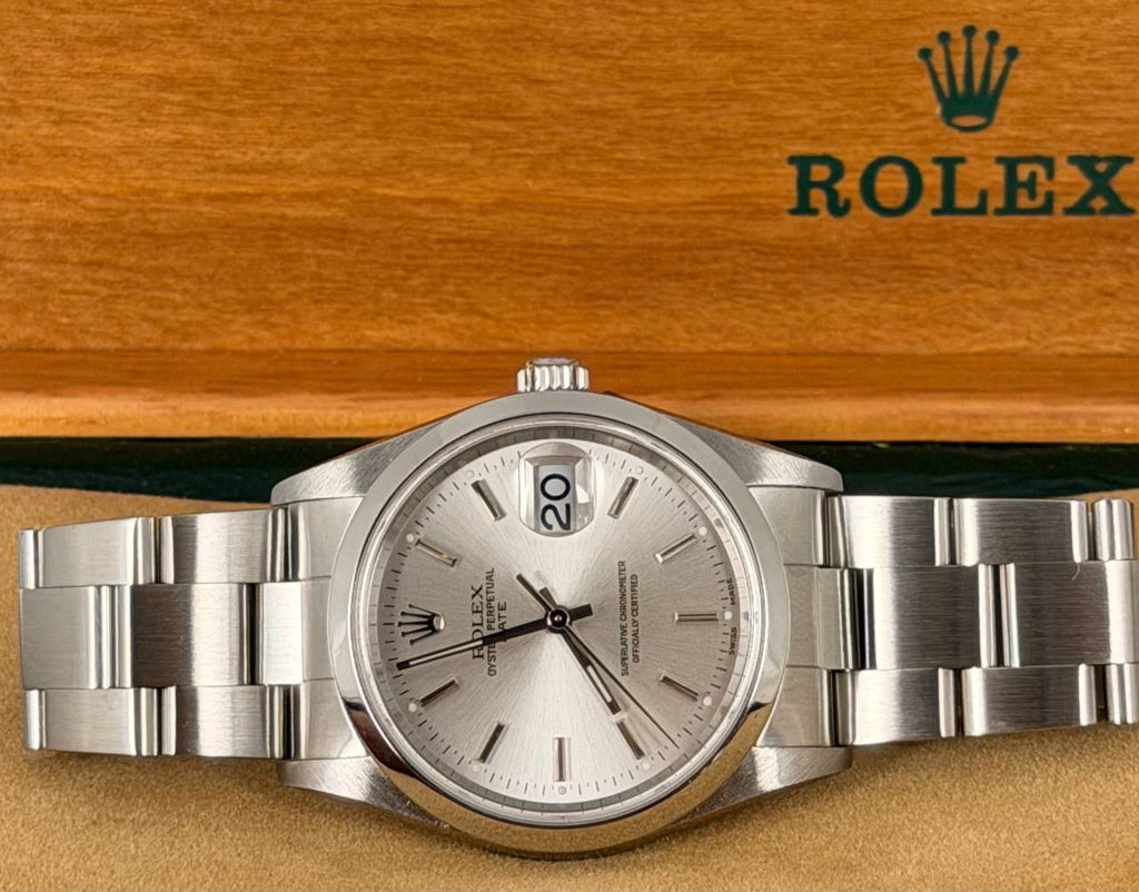 Rolex Oyster Perpetual Date Komplettset LC 100 2005 nach vollständigem Service 11-2025