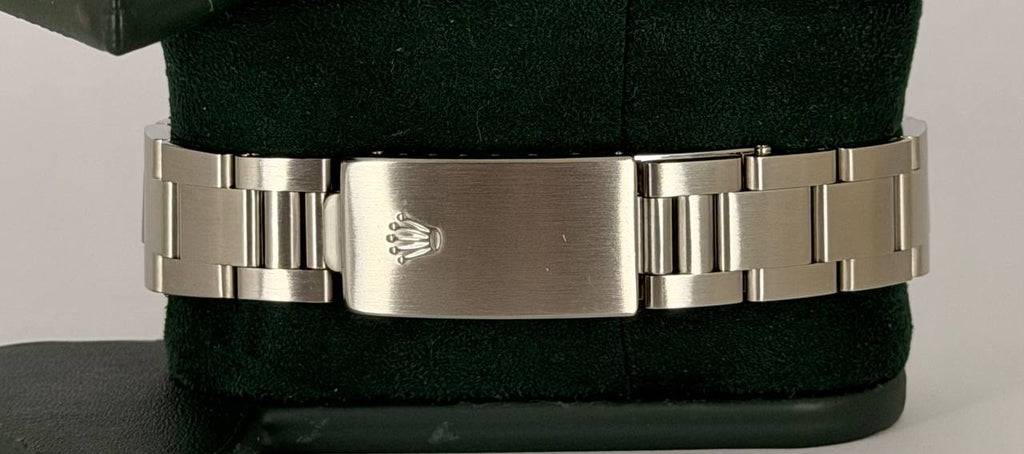 Rolex Air King ohne Löcher Seriennummer D nach vollständigem Service blaues Zifferblatt nur Uhr