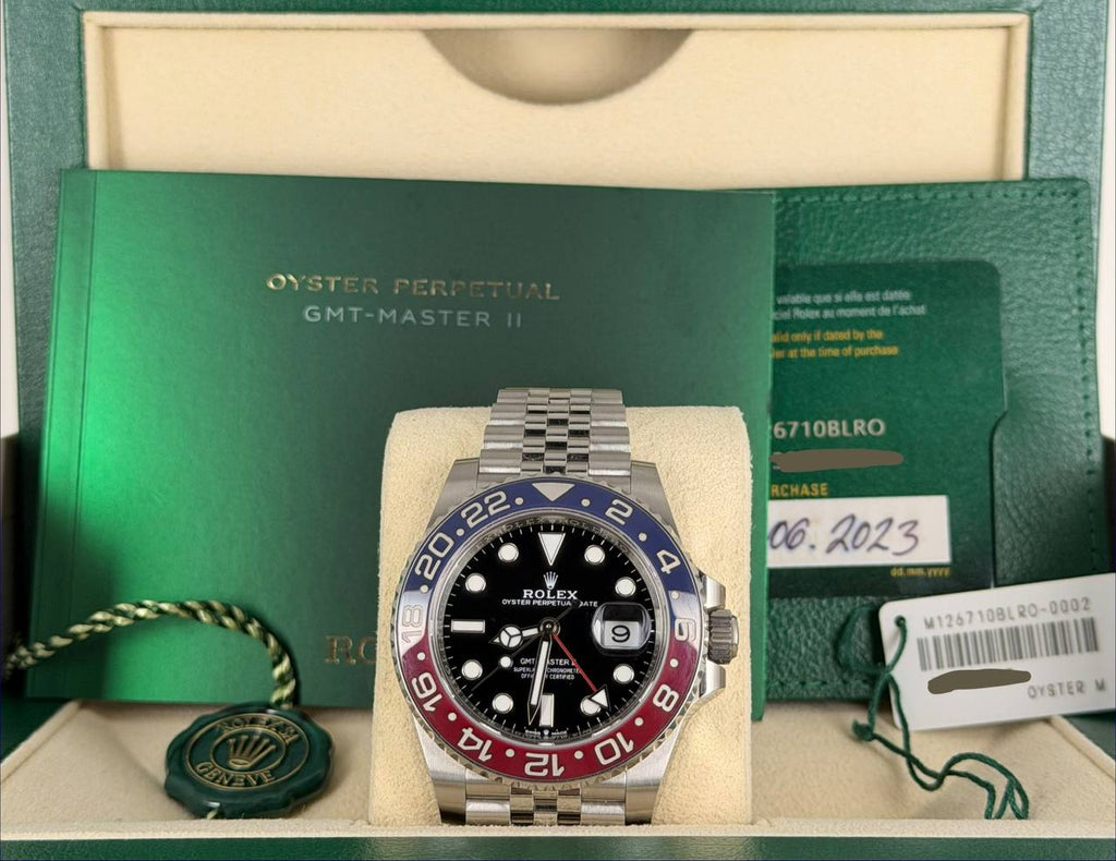 Rolex GMT-Master II Pepsi 2023 wie neu Komplettset