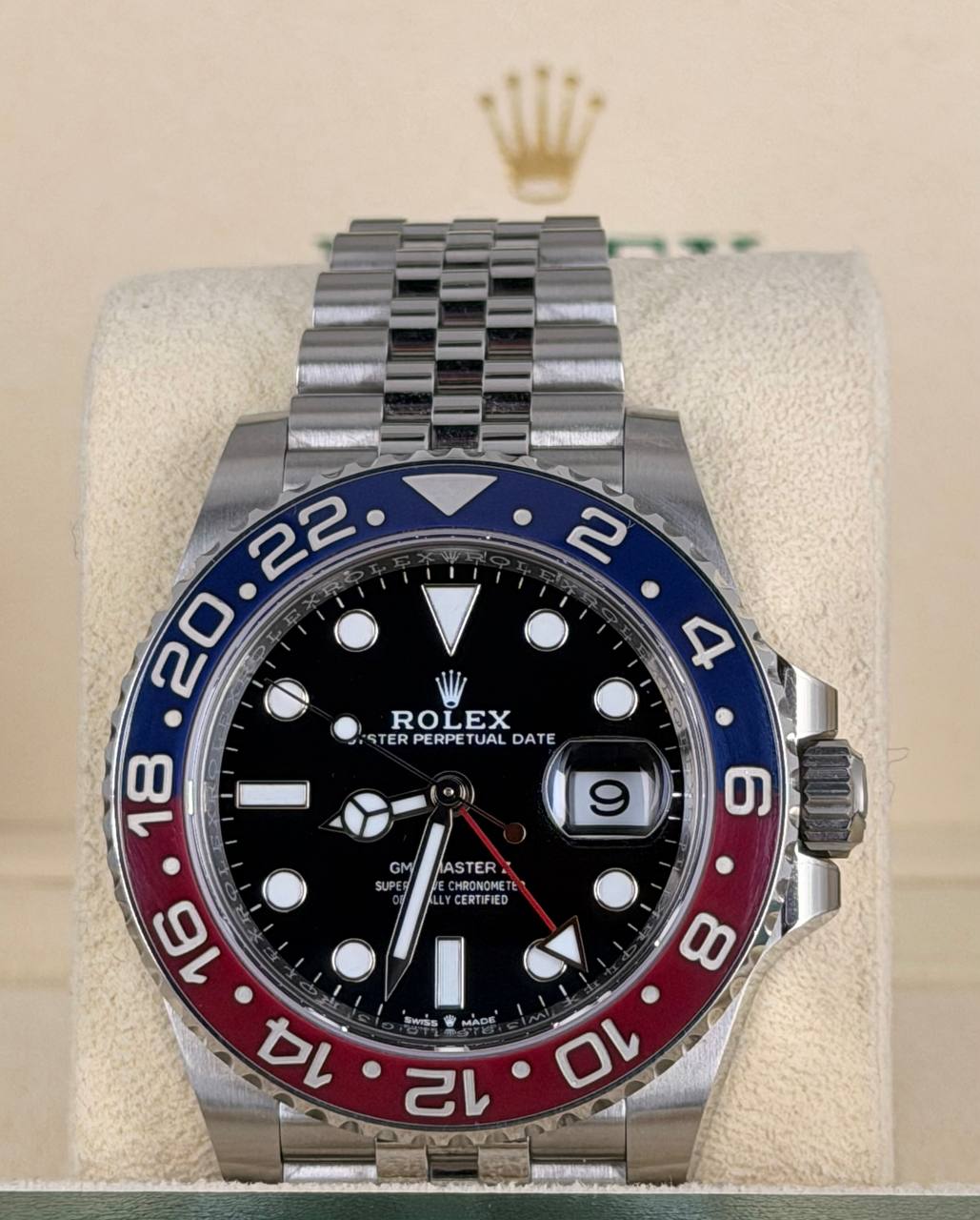 Rolex GMT-Master II Pepsi 2023 wie neu Komplettset