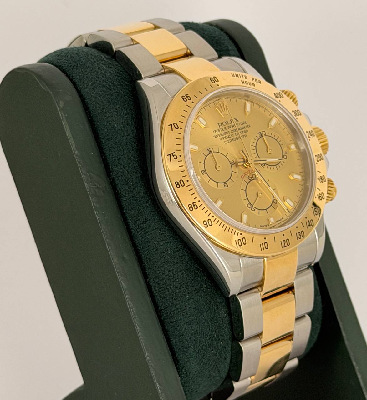 Rolex Daytona Stahl Gold wie neu nach Service Seriennummer Y 2002 116523