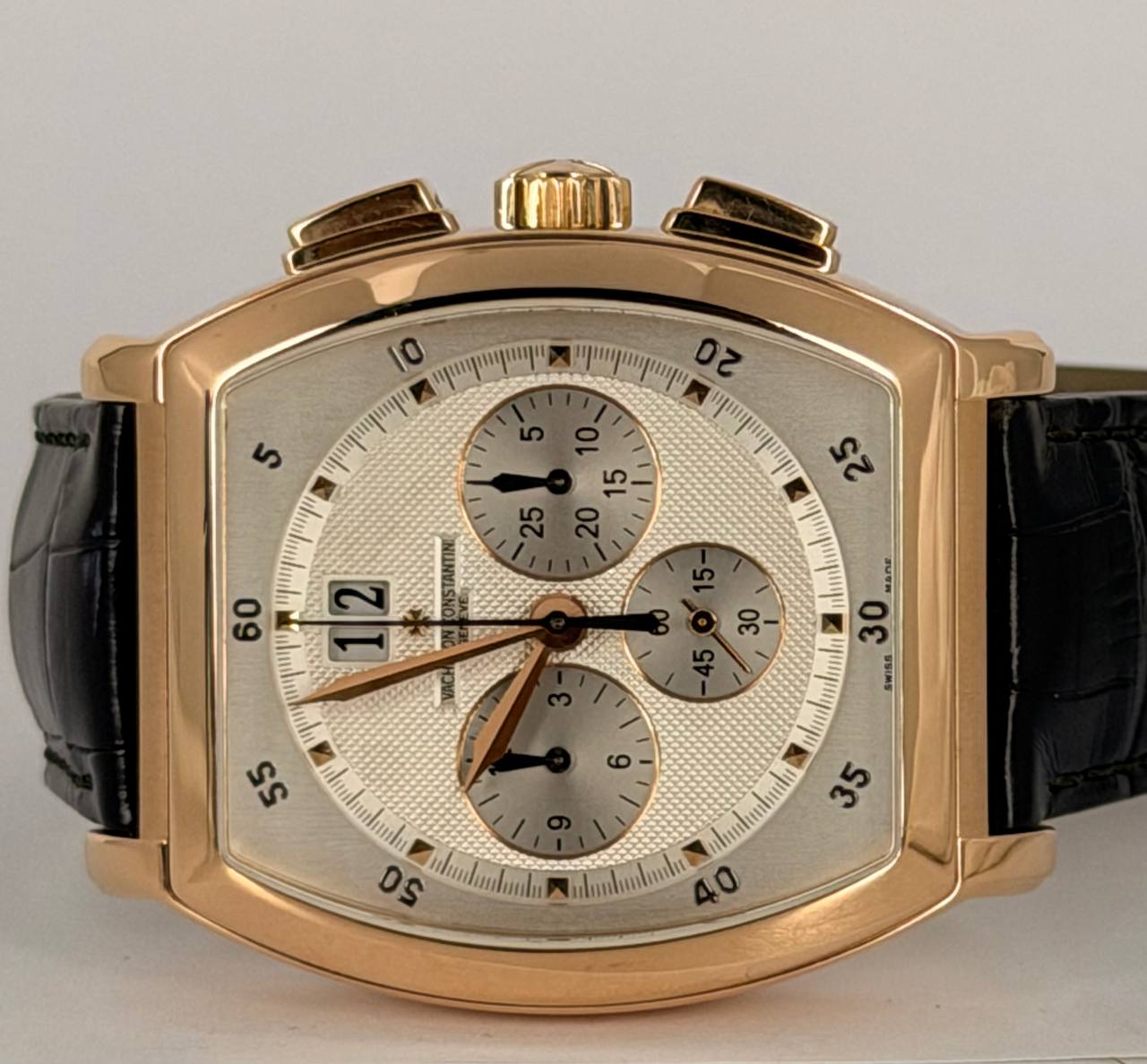 Vacheron Constantin Malte Tonneau Chronograph Vollset unpoliert XL Größe