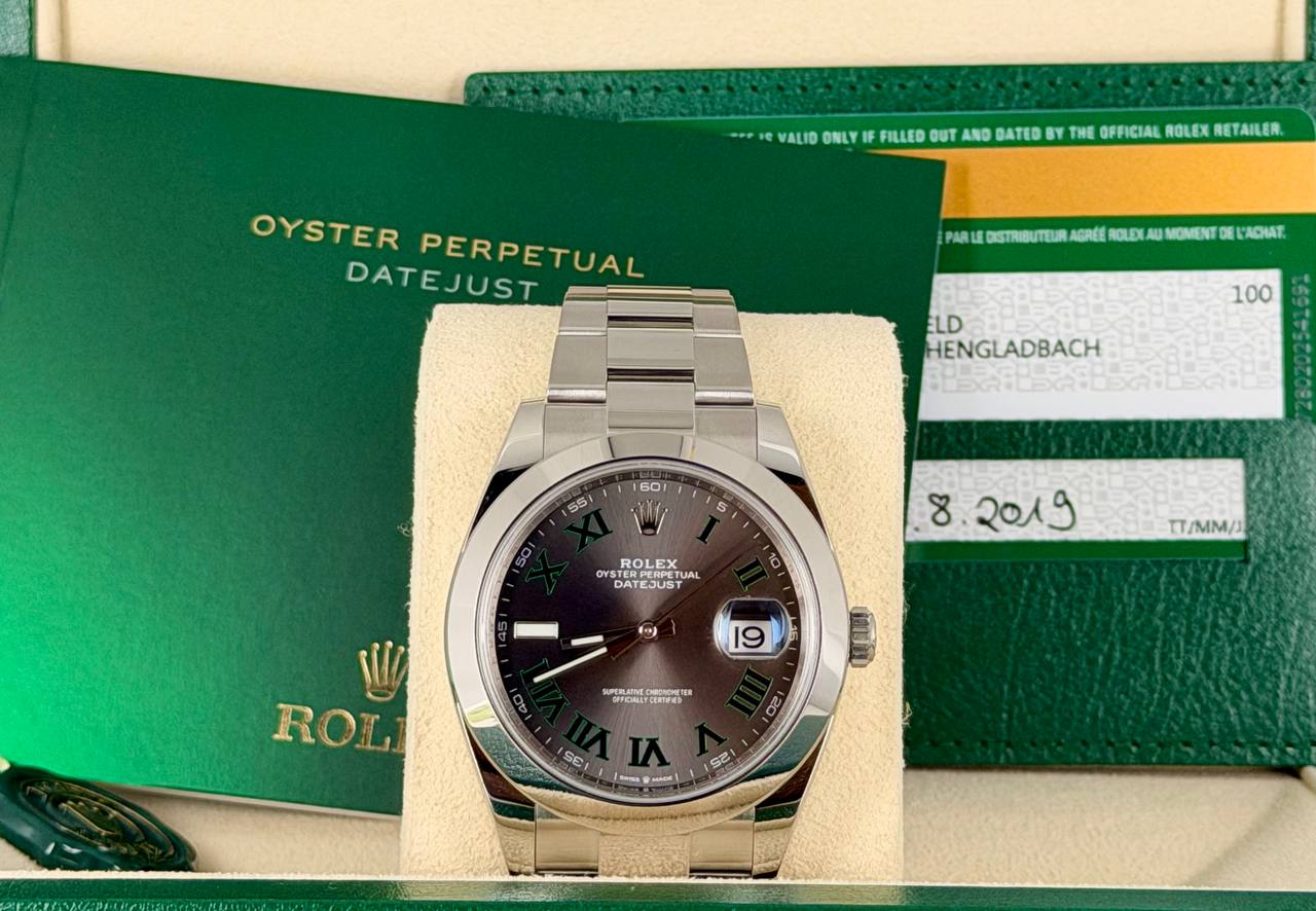 Rolex Datejust 41 Wimbledon 2019 Linie Komplettset LC100