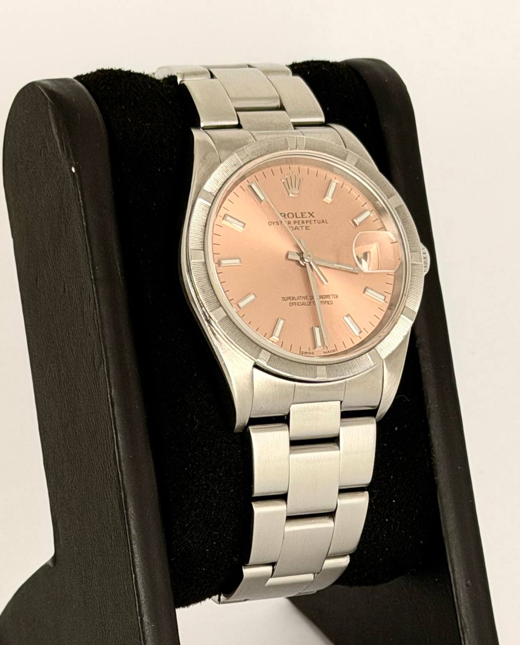 Rolex Oyster Perpetual Date „Solomon“ Zifferblatt, nur Uhr, nach Service, Seriennummer Y