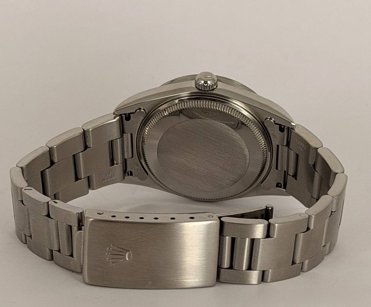 Rolex Oyster Perpetual Date Blaues Zifferblatt, Full Set, neuwertiger Zustand, nach Service, Seriennummer Y