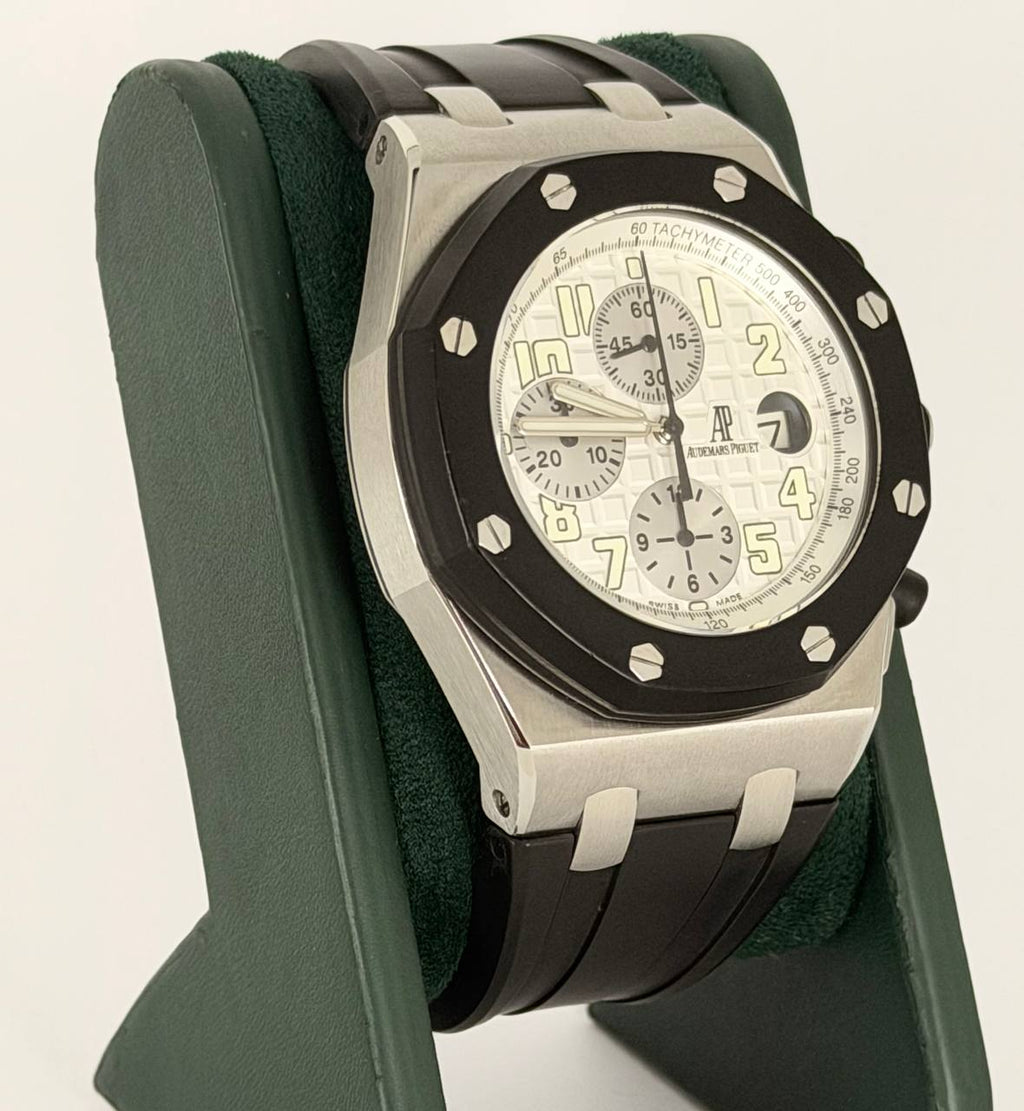 Audemars Piguet Royal Oak Offshore Chronograph Panda-Zifferblatt, sehr guter Zustand, bester Preis in der EU