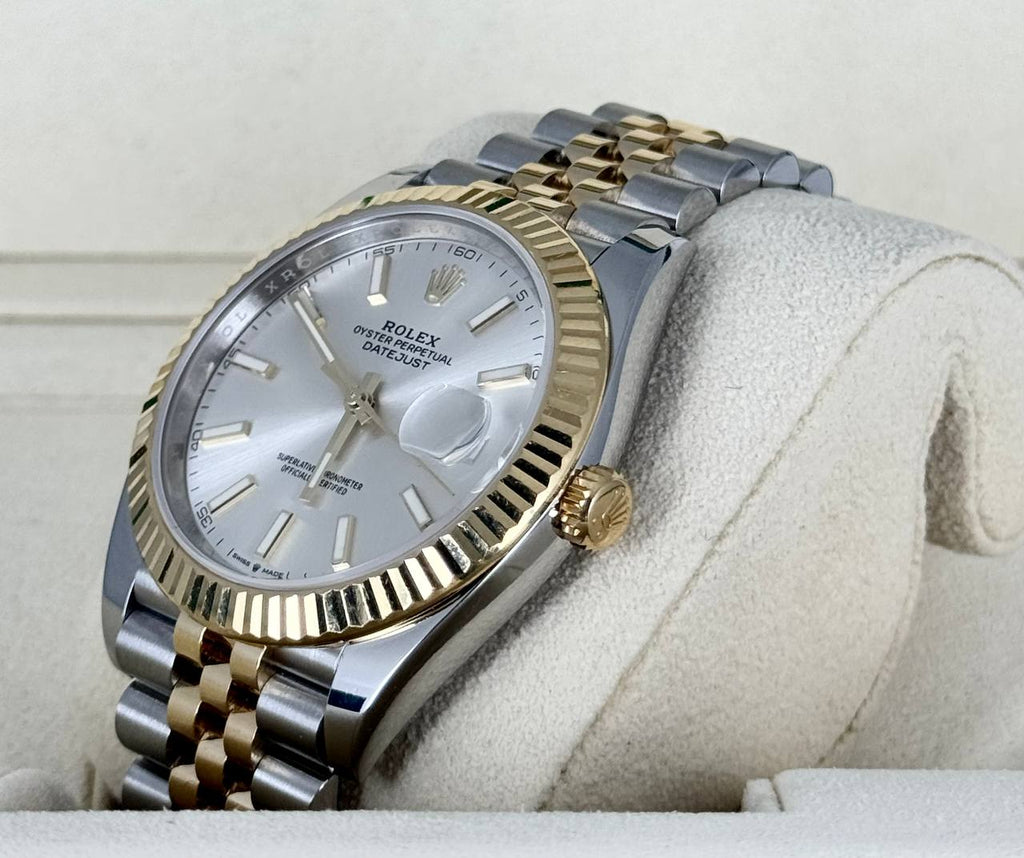 Rolex Datejust 41, Zweifarbig, mit Box und Papieren 126333